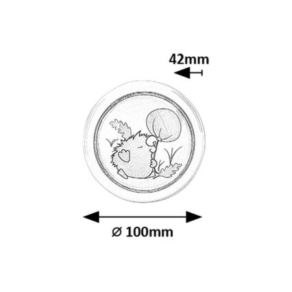 Rabalux - Παιδικό φωτάκι νυκτός LED LED/0,3W/2xAA 6000K