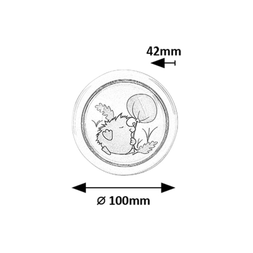 Rabalux - Παιδικό φωτάκι νυκτός LED LED/0,3W/2xAA 6000K