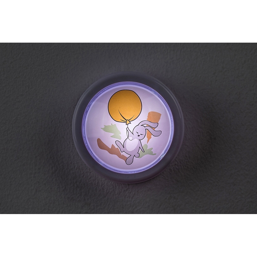 Rabalux - Παιδικό φωτάκι νυκτός LED LED/0,3W/2xAA 6000K