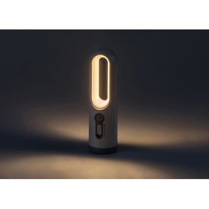 Rabalux - Φορητός επαναφορτιζόμενος λαμπτήρας LED με αισθητήρα LED/0,8W/3,7V 3000/7000K