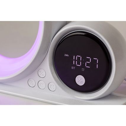 Rabalux - LED RGB Eπιτραπέζιο φωτιστικό με ηχείο LED/5W/230V