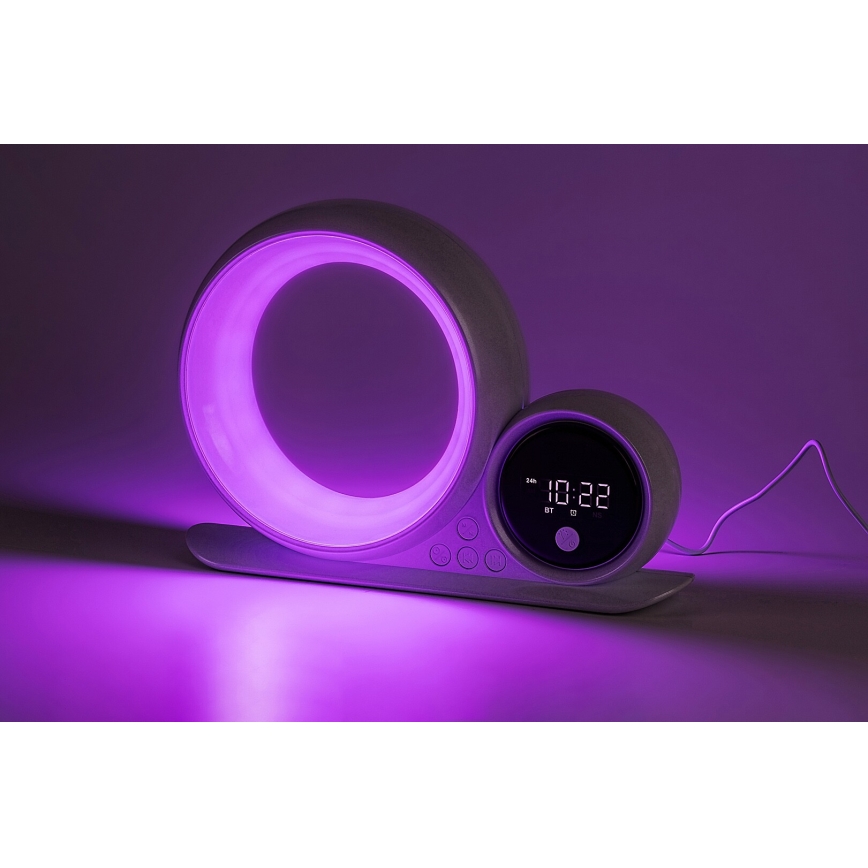 Rabalux - LED RGB Eπιτραπέζιο φωτιστικό με ηχείο LED/5W/230V
