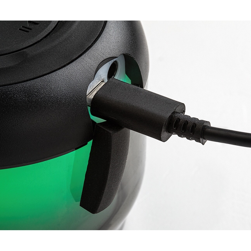 Rabalux - Επιτραπέζιο φωτιστικό RGB με ηχείο RGB/3W/3,7V 500mAh