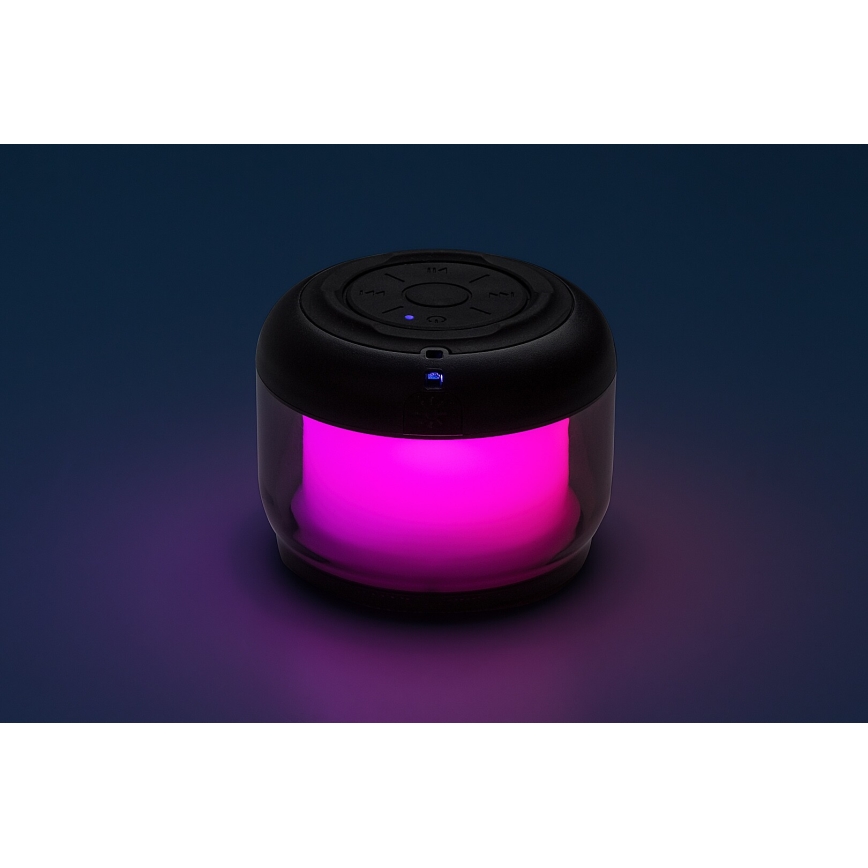 Rabalux - Επιτραπέζιο φωτιστικό RGB με ηχείο RGB/3W/3,7V 500mAh