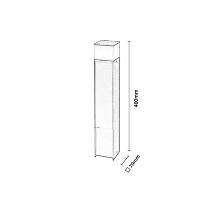 Rabalux - LED εξωτερικό φωτιστικό με 2 πρίζες LED/10W/230V IP44