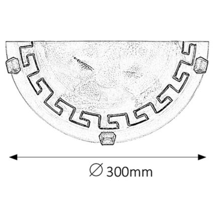 Rabalux - Φως τοίχου 1xE27/60W/230V