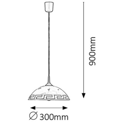 Rabalux - Πολύφωτο 1xE27/60W/230V