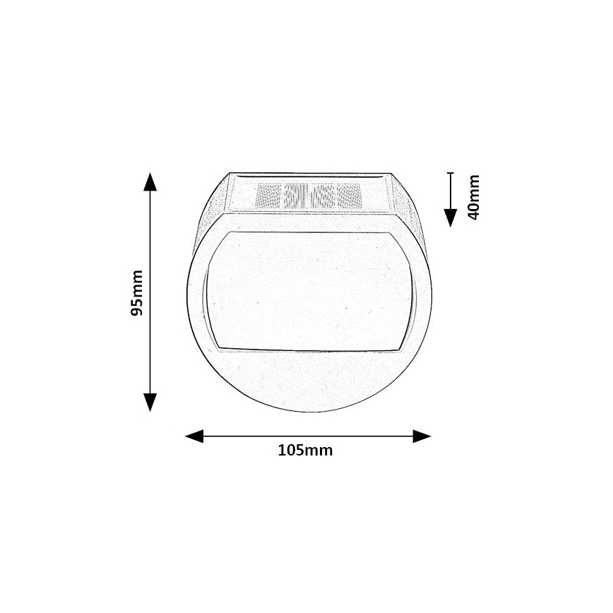 Rabalux  - Ηλιακό φωτιστικό LED με αισθητήρα LED/0,5W/1,2V IP44