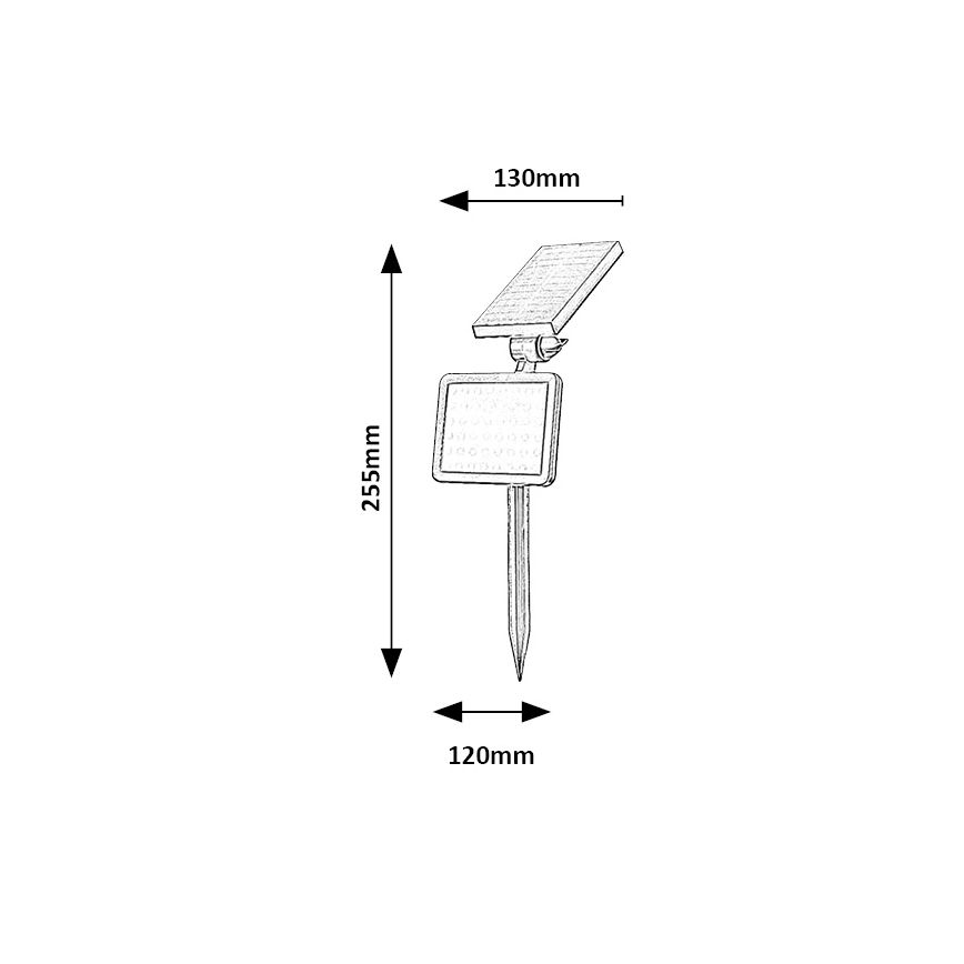 Rabalux - Ηλιακός προβολέας LED με αισθητήρα LED/9,6W/3,7V IP44