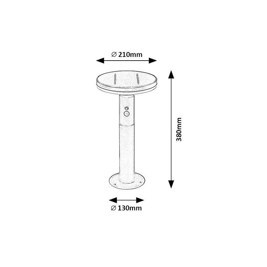 Rabalux - Ηλιακό φωτιστικό LED με αισθητήρα LED/10W/3,7V IP44