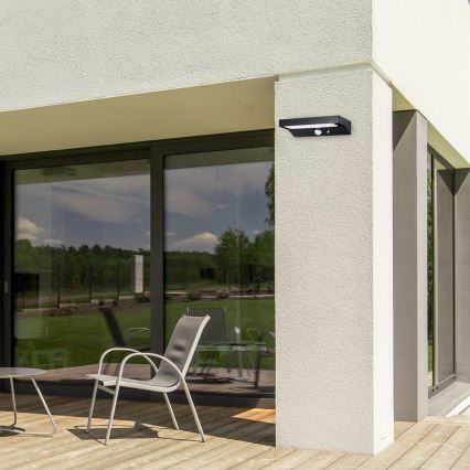 Rabalux - Ηλιακό φωτιστικό LED με αισθητήρα LED/6W/3,7V IP44 2200 mAh