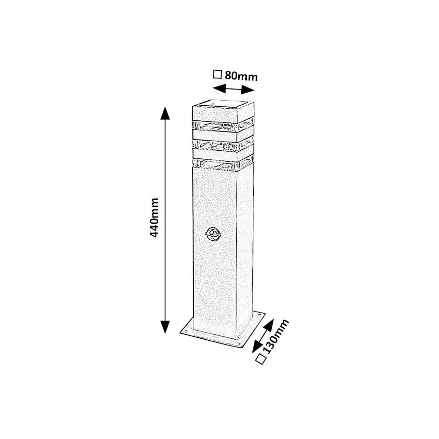 Rabalux - Εξωτερικό φωτιστικό με αισθητήρα 1xE27/12W/230V IP44