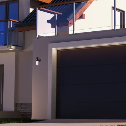 Rabalux - LED RGB Ηλιακό Επιτοίχιο Φωτιστικό με Αισθητήρα LED/1W/3,7V IP44 μαύρο 1200 mAh