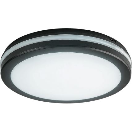 Rabalux - Φωτιστικό οροφής LED για μπάνιο, 28W, 230V, 3000/4000/6500K, IP54, μαύρο, Ø 30 cm