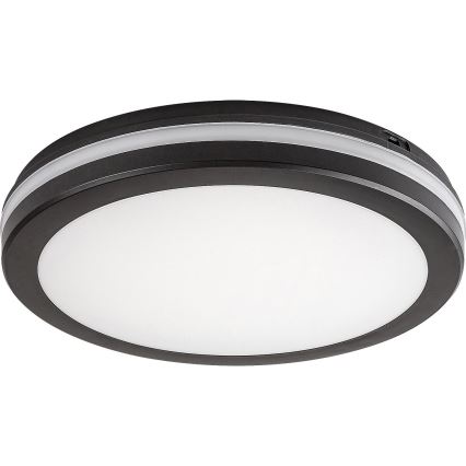 Rabalux - Φωτιστικό οροφής LED για μπάνιο, 28W, 230V, 3000/4000/6500K, IP54, μαύρο, Ø 30 cm
