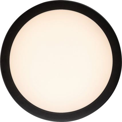 Rabalux - Φωτιστικό οροφής LED για μπάνιο, 28W, 230V, 3000/4000/6500K, IP54, μαύρο, Ø 30 cm