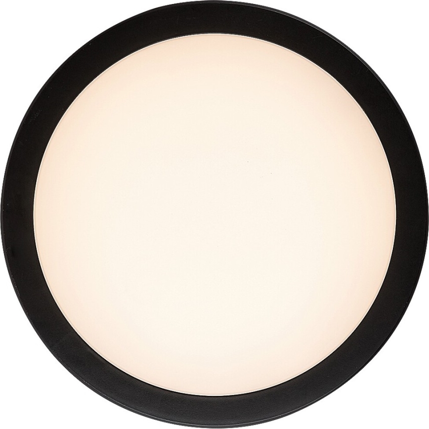 Rabalux - Φωτιστικό οροφής LED για μπάνιο, 28W, 230V, 3000/4000/6500K, IP54, μαύρο, Ø 30 cm
