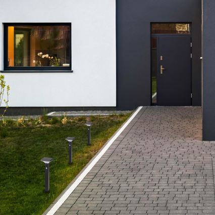 Rabalux - Ηλιακό LED φως με αισθητήρα LED/4W/3,7V IP44 μαύρο 2200 mAh