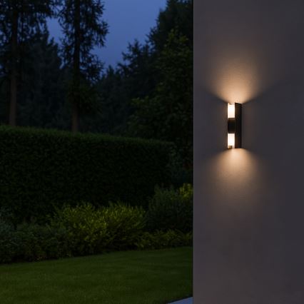 Rabalux - Επιτοίχιο φωτιστικό εξωτερικού χώρου LED/13W/230V IP65 ανθρακί