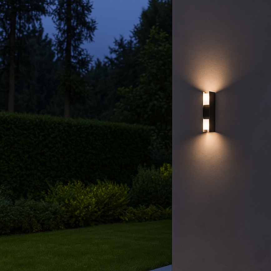 Rabalux - Επιτοίχιο φωτιστικό εξωτερικού χώρου LED/13W/230V IP65 ανθρακί
