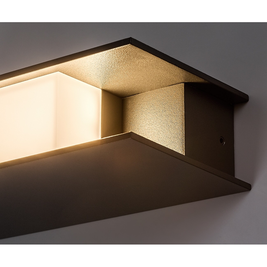 Rabalux - Επιτοίχιο φωτιστικό εξωτερικού χώρου LED/13W/230V IP65 ανθρακί