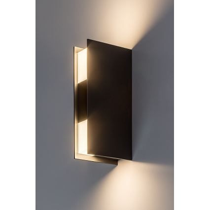 Rabalux - Επιτοίχιο φωτιστικό εξωτερικού χώρου LED/13W/230V IP65 ανθρακί