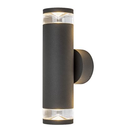 Rabalux - Εξωτερικό επιτοίχιο φωτιστικό 2xGU10/10W/230V IP54 ανθρακί