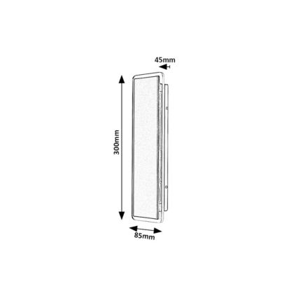 Rabalux - Επιτοίχιο φωτιστικό εξωτερικού χώρου LED/18W/230V IP54 μαύρο
