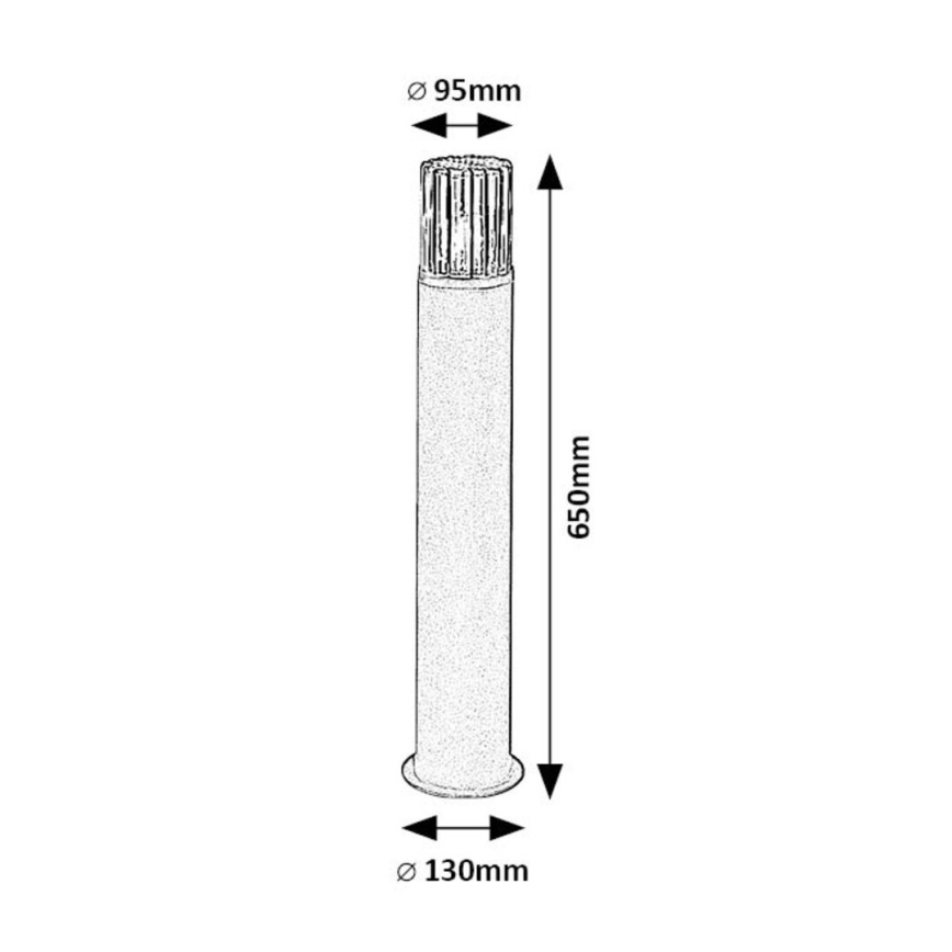 Rabalux - Λάμπα εξωτερικού χώρου 1xE27/60W/230V IP54 μαύρο