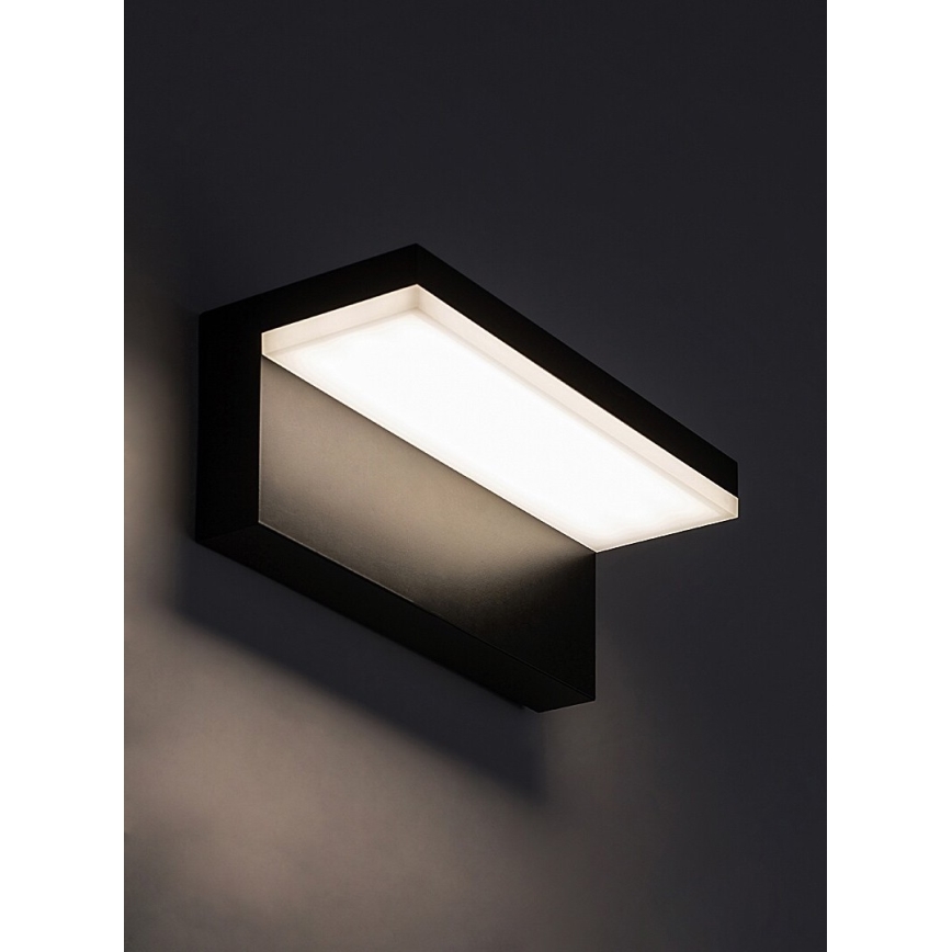 Rabalux - Επιτοίχιο φωτιστικό εξωτερικού χώρου LED LED/10W/230V IP54 μαύρο