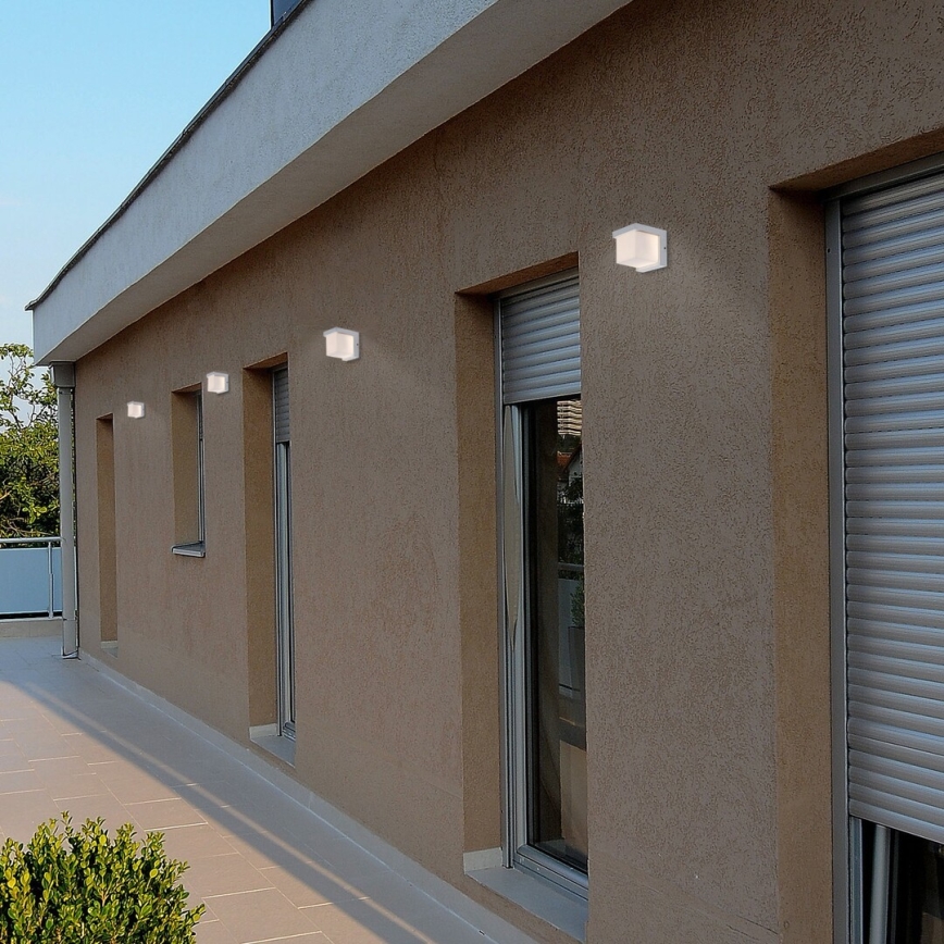 Rabalux - Επιτοίχιο φωτιστικό εξωτερικού χώρου LED LED/10W/230V IP54 λευκό