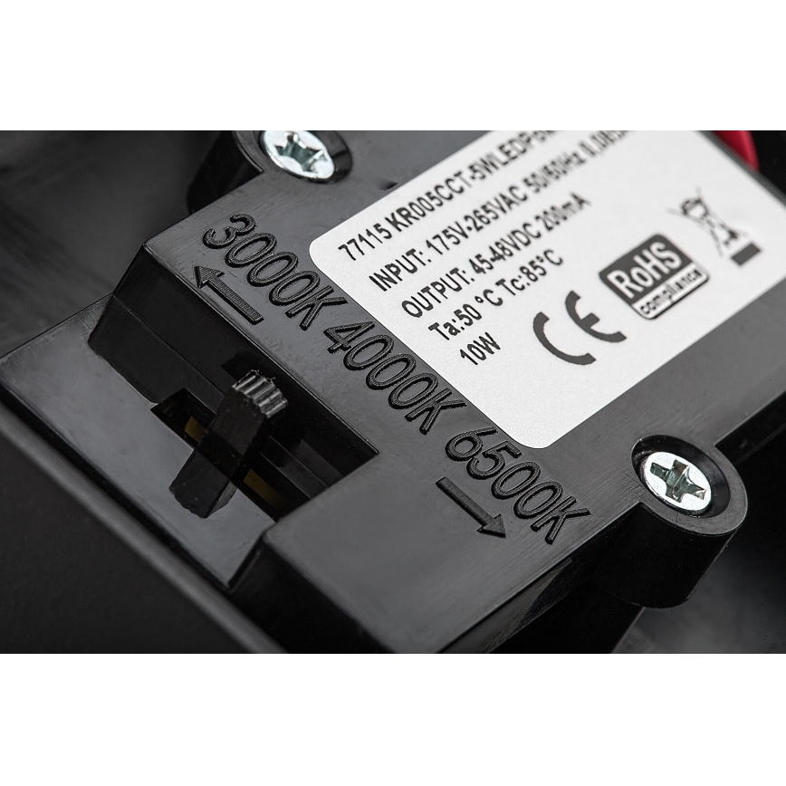 Rabalux - LED Φωτιστικό τοίχου εξωτερικού χώρου με αισθητήρα LED/9W/230V 2700/4000/6500K IP54 μαύρο