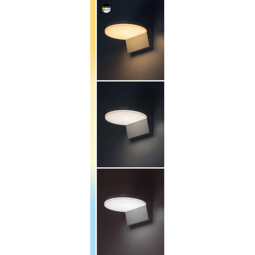Rabalux - Επιτοίχιο φωτιστικό εξωτερικού χώρου LED LED/9W/230V 2700/4000/6500K IP54 λευκό