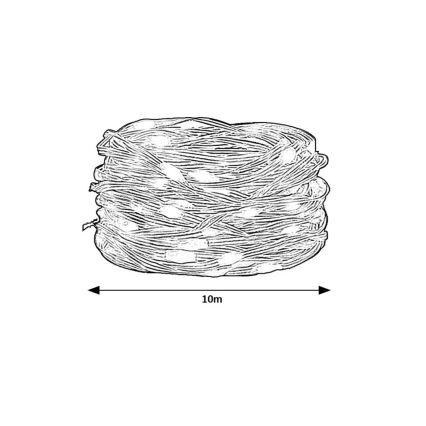 Rabalux - Ταινία LED RGB LED/3,2W/5V 10m IP44 Wi-Fi + τηλεχειριστήριο