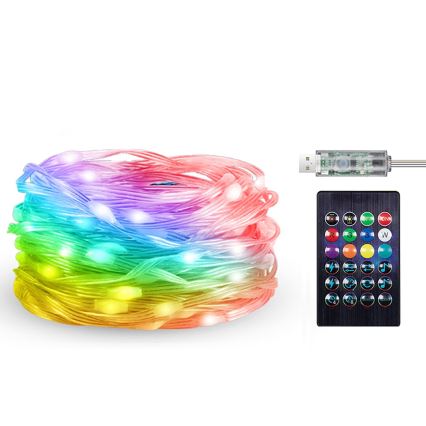 Rabalux - Ταινία LED RGB LED/3,2W/5V 10m IP44 Wi-Fi + τηλεχειριστήριο