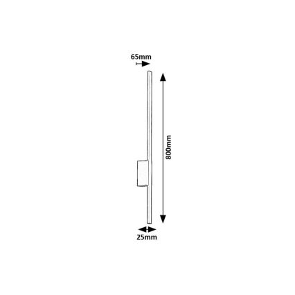 Rabalux - Επιτοίχιο φωτιστικό εξωτερικού χώρου LED LED/12W/230V IP44