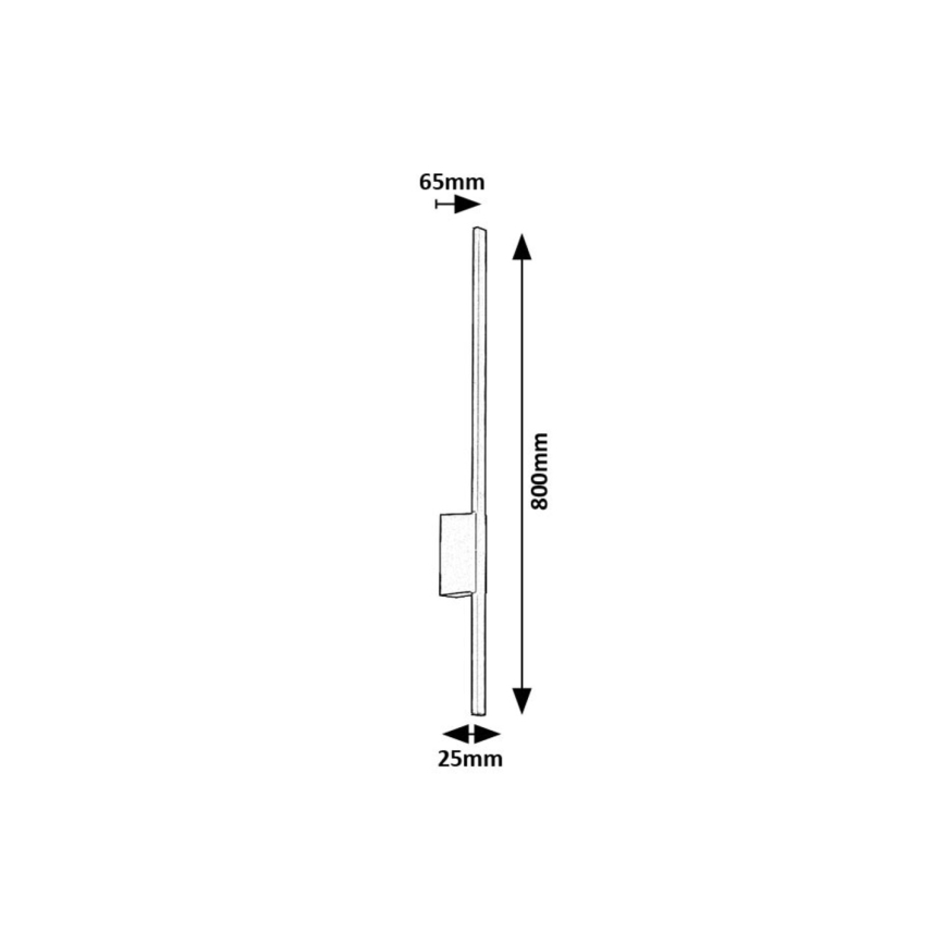 Rabalux - Επιτοίχιο φωτιστικό εξωτερικού χώρου LED LED/12W/230V IP44