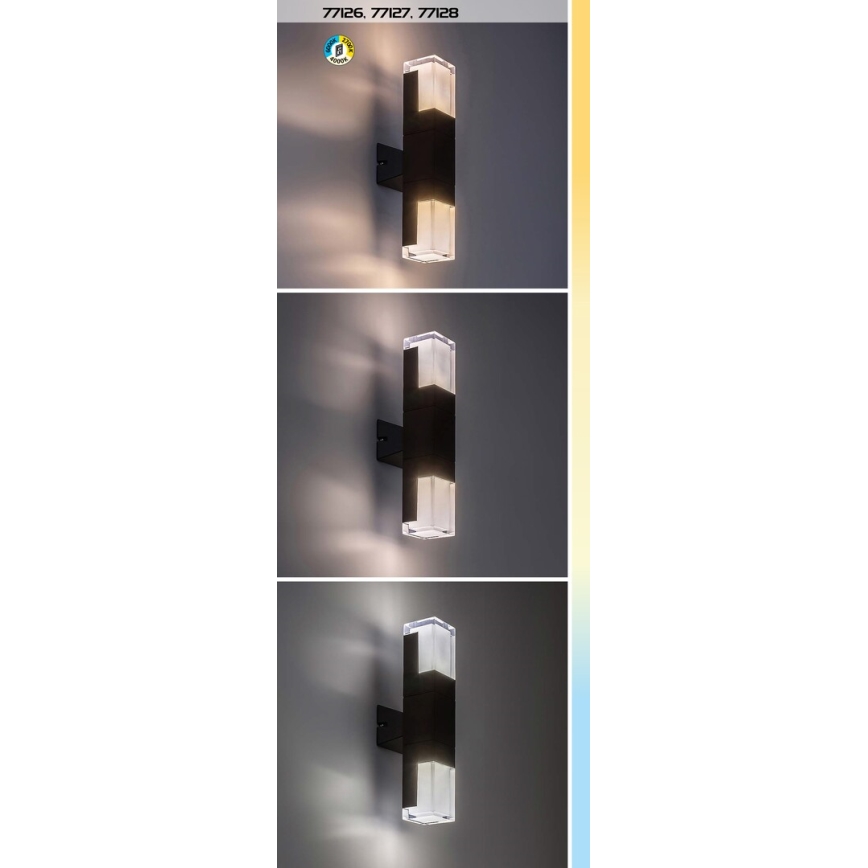 Rabalux - LED Εξωτερικό Επιτοίχιο Φωτιστικό LED/12W/230V 2700/4000/6000K IP54