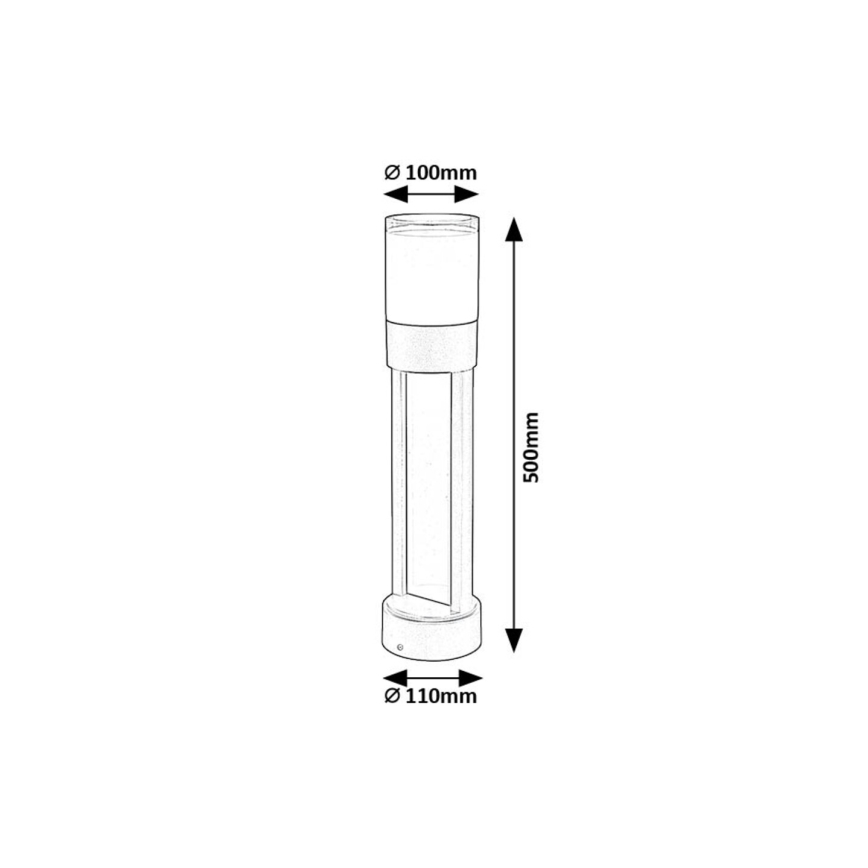 Rabalux - Φωτιστικό LED εξωτερικού χώρου LED/12W/230V IP44 50 cm