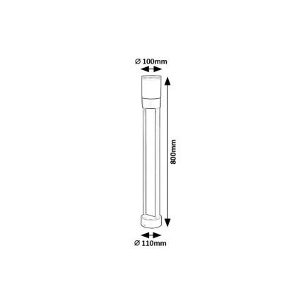 Rabalux - Φωτιστικό LED εξωτερικού χώρου LED/12W/230V IP44 80 cm