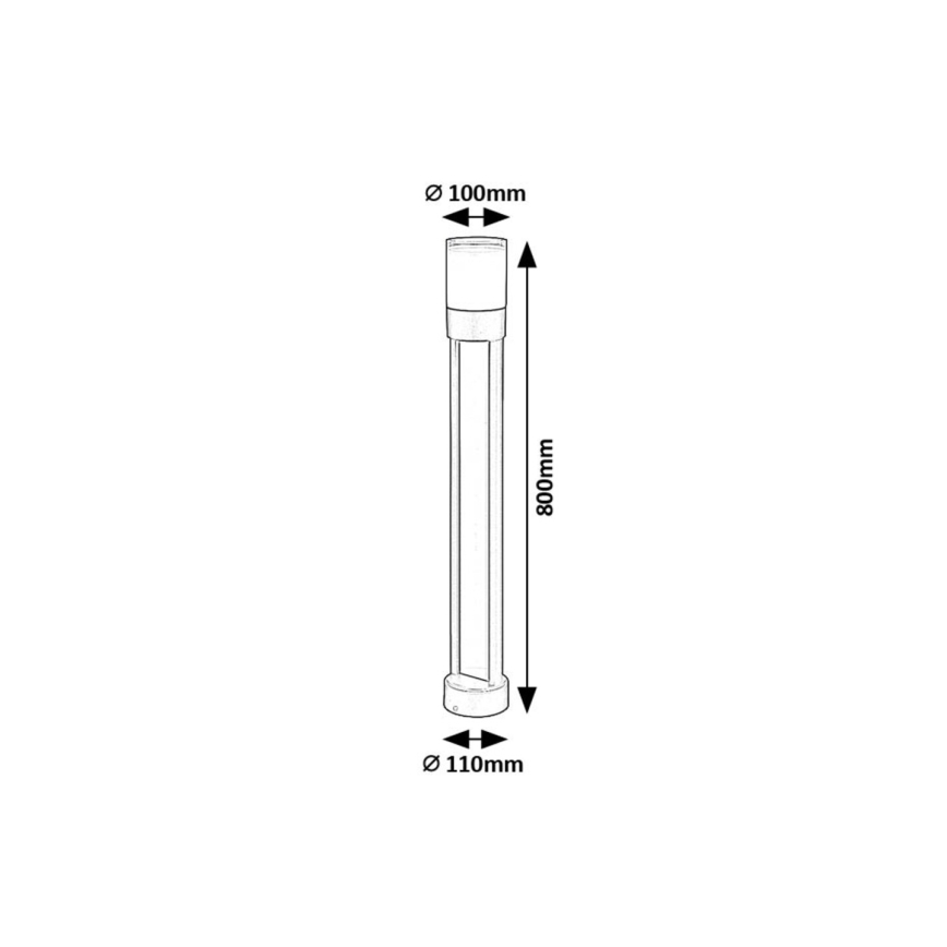 Rabalux - Φωτιστικό LED εξωτερικού χώρου LED/12W/230V IP44 80 cm