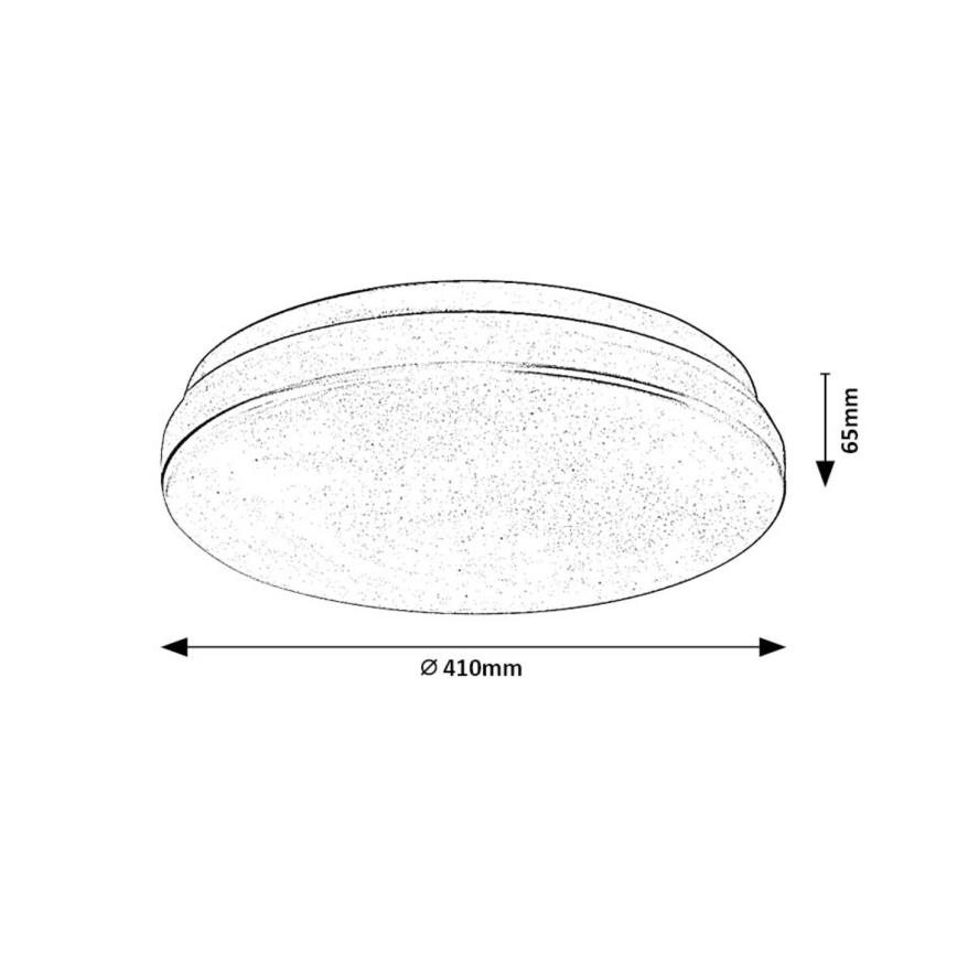 Rabalux - Φωτιστικό οροφής μπάνιου LED LED/36W/230V 3000/4000/6000K IP44
