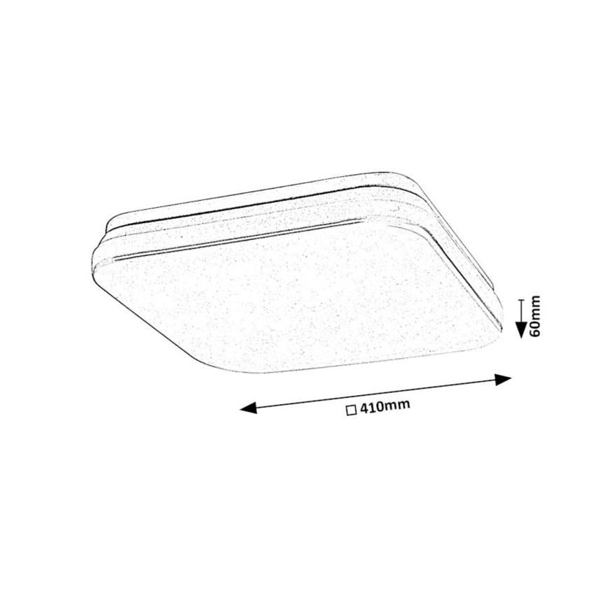 Rabalux - Φωτιστικό οροφής μπάνιου LED LED/36W/230V 3000/4000/6000K IP44