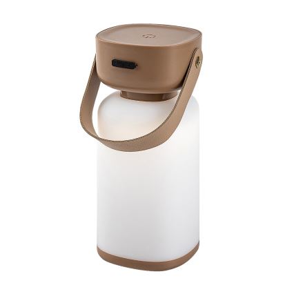 Rabalux - LED Επιτραπέζιο φωτιστικό αφής επαναφορτιζόμενο εξωτερικού χώρου LED/3W/5V IP44 καφέ