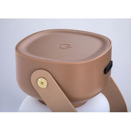 Rabalux - LED Επιτραπέζιο φωτιστικό αφής επαναφορτιζόμενο εξωτερικού χώρου LED/3W/5V IP44 καφέ