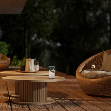 Rabalux - LED Επιτραπέζιο φωτιστικό αφής επαναφορτιζόμενο εξωτερικού χώρου LED/3W/5V IP44 πράσινο