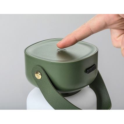 Rabalux - LED Επιτραπέζιο φωτιστικό αφής επαναφορτιζόμενο εξωτερικού χώρου LED/3W/5V IP44 πράσινο