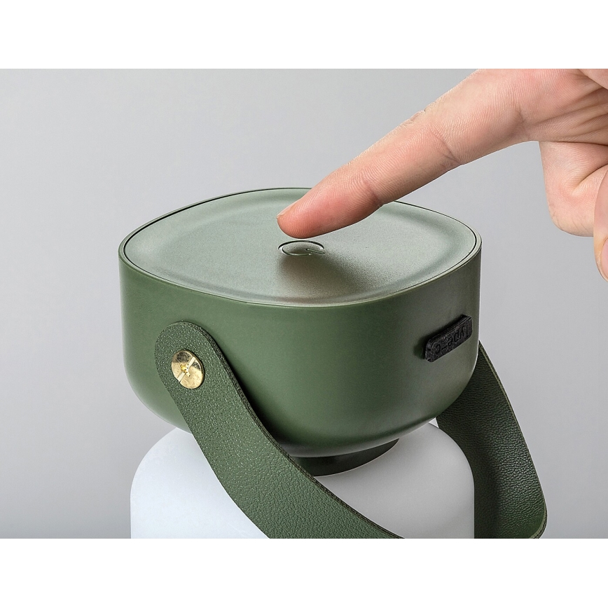 Rabalux - LED Επιτραπέζιο φωτιστικό αφής επαναφορτιζόμενο εξωτερικού χώρου LED/3W/5V IP44 πράσινο