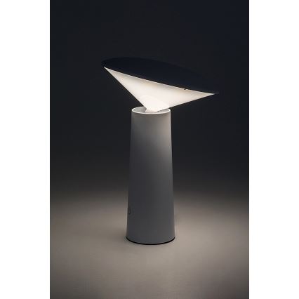 Rabalux - LED Dimmable επαναφορτιζόμενο επιτραπέζιο φωτιστικό αφής POLPERRO LED/3W/3,7V 1200mAh λευκό