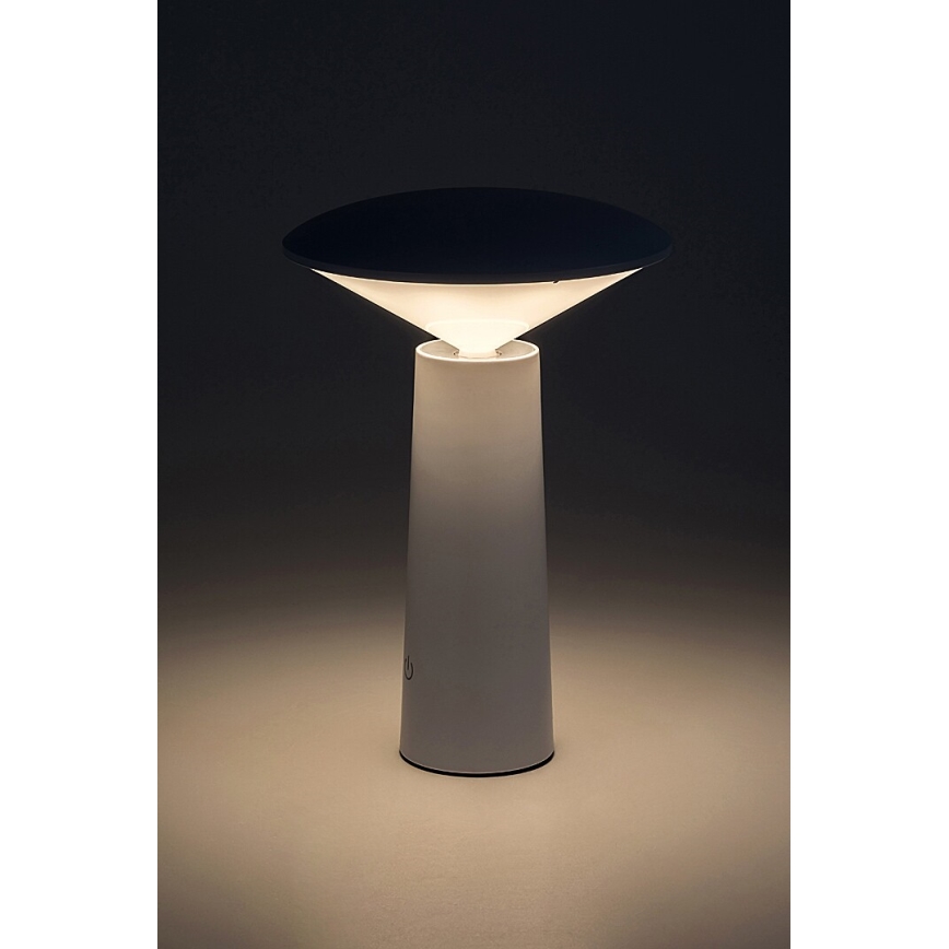 Rabalux - LED Dimmable επαναφορτιζόμενο επιτραπέζιο φωτιστικό αφής POLPERRO LED/3W/3,7V 1200mAh λευκό